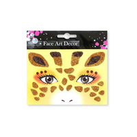 Autocollants visage d'animaux mignons à paillettes pour Halloween, déguisement fantaisie Léopard Tigre Lapin Chat Renard Modèle 456 Nanning Guangxi pour Femmes