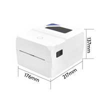 Impresora de Etiquetas Térmicas Jprinter JP-B40 de 4 Pulgadas, 203dpi, 1 Año de Garantía, Impresión de Etiquetas de 4x6, Códigos de Barras, Embalaje, Facturas, 110mm, de Escritorio