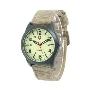Wholesale Fashion Customized Quartz Wristwatches Canvas Strap Band Outdoor Sports <b>Watch</b> for Men - Product Image 2