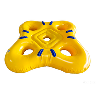Bouée de natation huit places pour parc aquatique, bouée gonflable en PVC pour quatre personnes, bouée double pour deux personnes