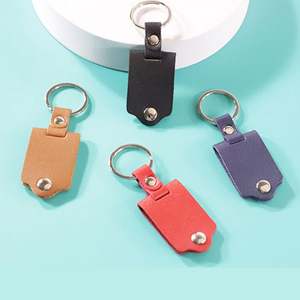 Meilleures ventes 2026 : Porte-clés en cuir PU vierge pour sublimation, cadeau DIY pour la famille et les photos - Product Image 5