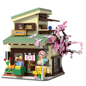 Cada C66015 LED City Tienda <span class=keywords><strong>de</strong></span> Comestibles <span class=keywords><strong>de</strong></span> Estilo Japonés, Casa <span class=keywords><strong>de</strong></span> Dos Pisos, <span class=keywords><strong>Arquitectura</strong></span> Dúplex, Ladrillos DIY, Juguetes, Sets <span class=keywords><strong>de</strong></span> Bloques <span class=keywords><strong>de</strong></span> Construcción - Product Image 1