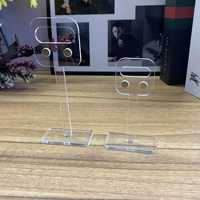 Support d'affichage magnétique multifonctionnel en acrylique transparent pour table, étagère, porte-badge universel et panneau signalétique