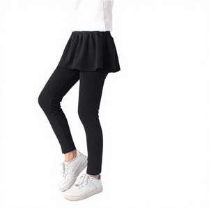 Women's High Waist Full Length Fitness Sports Yoga Pants & Tennis <b>Skirt</b> with Legging Quick Dry Spandex/Nylon 220g Custom Colors - Product Image 3
