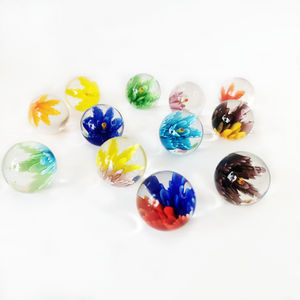 25มิลลิเมตรที่มีสีสันภายในดอกไม้ <span class=keywords><strong>Murano</strong></span> แก้วบอล - Product Image 5