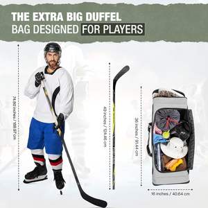 Fourniture directe d'usine meilleure vente de nouveau stock de sac de hockey sur glace échantillon gratuit en PVC prix bon marché - Product Image 2