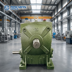 Aokman Right Angle <b>Worm</b> Drive Flange Mounted Speed Reducer Cast Iron Housing ODM Customizable 1 HP 2:1 Ratio for Packaging - Product Image 6