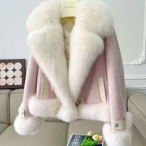 Cappotto Invernale 2026 Nuovo Stile Coreano Corto da Motociclista in Finta <span class=keywords><strong>Pelliccia</strong></span> di Volpe per Ragazze - Product Image 4