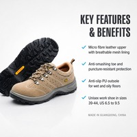 Chaussures de sécurité ESD, embout en acier, antistatiques, antidérapantes, résistantes aux perforations, pour la construction en usine