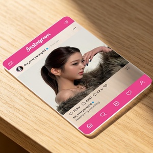 Cartes de visite transparentes personnalisées en plastique vierge, fournisseurs, prix, cartes d'identité en PVC transparent givré imprimées, cartes d'idole - Product Image 2