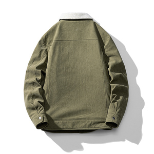 <span class=keywords><strong>Manteau</strong></span> bouffant chaud personnalisé en laine <span class=keywords><strong>d</strong></span>'agneau OEM/ODM veste <span class=keywords><strong>d</strong></span>'<span class=keywords><strong>hiver</strong></span> en velours côtelé épais pour hommes - Product Image 2