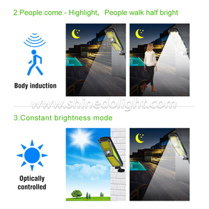 Năng lượng mặt trời đèn đường ngoài trời không dây năng lượng mặt trời an ninh tường ánh sáng cảm biến chuyển động chế độ chiếu sáng cho sân vườn Patio - Product Image 5