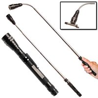 Outil de ramassage magnétique télescopique à 3 LED avec col flexible, lampe d'inspection en aluminium pour réparation automobile OEM ODM