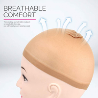 Casques à Perruque Haute Définition en Nylon de Stockage, Extensibles et Respirants, Multicolores, pour Femmes – Lot de 2 Pièces par Sac, Personnalisables, Vente en Gros
