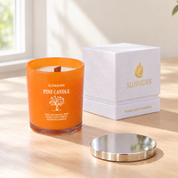 Bougie parfumée de haute qualité personnalisée, vente en gros, emballage de luxe avec logo pour bougie parfumée, cadeaux de fête
