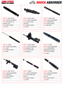 KYB 338109 OE 54651-2P400 54661-2T011 amortiguadores de choque Suspensão Do Carro Dianteiro Amortecedor Para <span class=keywords><strong>HYUNDAI</strong></span> Solaris KIA Rio - Product Image 2