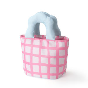 กระเป๋าใส่อาหารกลางวันแบบหุ้มฉนวนลายตารางสีชมพูสีดำ เก็บอาหารให้เย็นสำหรับทำงาน ท่องเที่ยว โรงเรียน ปิกนิก - Product Image 2