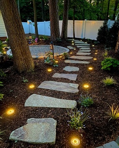 INCX ABS LED <strong>Solar</strong> Ground <strong>Lights</strong> IP65 Waterproof Cold White Modern 16 Pack Outdoor Garden Landscape Patio Pathway Lawn <strong>Deck</strong> - Product Image 6