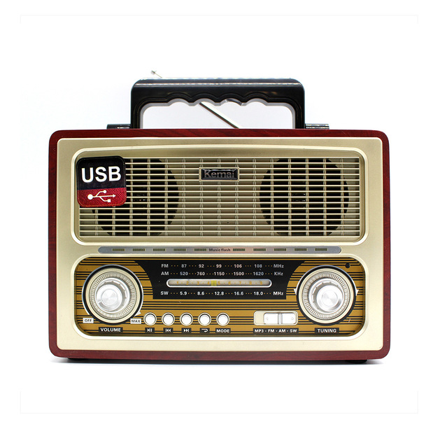 Hot Selling Retro Wooden BT Wireless Speaker Full Band Portable High Volume Radio Audio for Elderly