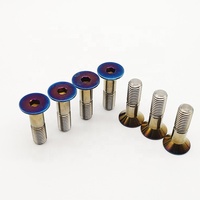 Vis à tête fraisée en titane M7 de haute qualité Tête en titane carbone zingué Longueurs 25mm 40mm 50mm Normes ASME GB Grade 5