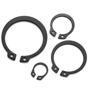 Anillos de Retención Externos de Acero al Carbono Negro DIN 471 al por Mayor con Recubrimiento de Zinc, Incluyendo Anillos Esféricos - Product Image 2