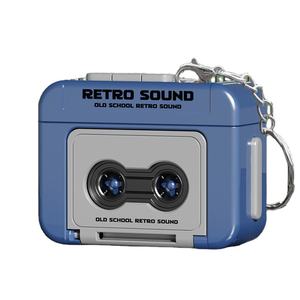 Grabadora de cinta grabable colgante rojo Mini grabación Retro diversión pareja música regalo llavero ornamento <span class=keywords><strong>libro</strong></span> grabación llavero - Product Image 5