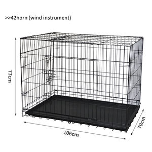<span class=keywords><strong>Cage</strong></span> pour petits animaux de compagnie de haute qualité, écologique, fabriquée en fer, avec revêtement en poudre, 3 portes, pour chats et chiens - Product Image 6