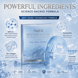 <span class=keywords><strong>Mascarilla</strong></span> Facial de Colágeno Bio de Marca Privada, Péptido de Cobre Azul, Hidratación Profunda, Renovación de la Piel, <span class=keywords><strong>Mascarilla</strong></span> Facial y Corporal de Colágeno - Product Image 4