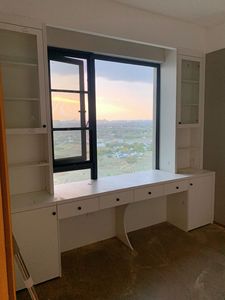 Tùy chỉnh-thực hiện nghiên cứu bằng gỗ và phòng ngủ đồ nội thất phòng bàn và giá sách bay cửa sổ tủ - Product Image 6