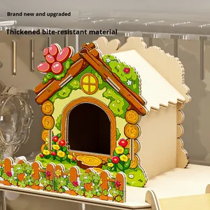 <span class=keywords><strong>Cage</strong></span> à <span class=keywords><strong>hamster</strong></span> en acrylique transparente, villa de luxe, grand espace, anti-morsure, pour l'élevage, économique, rectangulaire, sans fermeture - Product Image 2