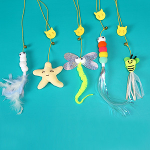 ของเล่นแบบเชือกยางยืดสำหรับแมวพร้อมหนูตัวเล็กๆของเล่นสัตว์เลี้ยงแบบโต้ตอบเพื่อบรรเทาความรู้สึกอุดอู้ - Product Image 4