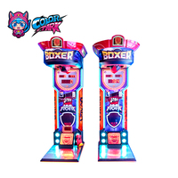 Colorful Park MMA Machine de boxe à monnayeur, Testeur électronique de force de frappe, Machine de jeu d'arcade sportive ultime Big Punch
