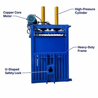 Compacteur de cartons vertical hydraulique 10T-100T à éjection automatique pour le recyclage du carton et du papier usagé, direct usine OEM