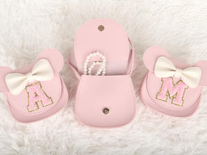 Fashion Design Portable <strong>Mickey</strong> Shoulder Bag for Girls PU Leather Cute Bow Cartoon pink Minnie Crossbody Bag <strong>Purse</strong> for Kids - Product Image 2