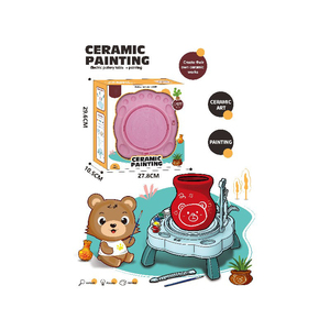 Jouet <span class=keywords><strong>céramique</strong></span> <span class=keywords><strong>peinture</strong></span> <span class=keywords><strong>céramique</strong></span> pour enfants bricolage Mini Machine poterie roue Machine <span class=keywords><strong>céramique</strong></span> créative - Product Image 1