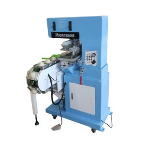 Machine d'impression de logos automatique 4 couleurs pour conteneurs de snacks, avec convoyeur à tampons et moteur principal, neuve, à vendre - Product Image 2