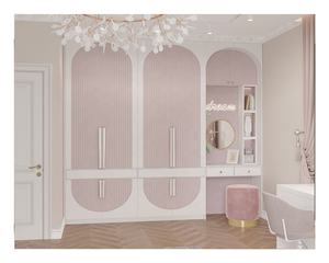 Garde-robe rose <span class=keywords><strong>en</strong></span> <span class=keywords><strong>bois</strong></span> pour chambre d'angle à prix abordable garde-robe <span class=keywords><strong>en</strong></span> <span class=keywords><strong>bois</strong></span> petite porte simple avec serrure pour bébé fille - Product Image 6