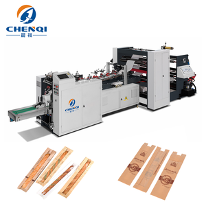 Machine à sacs en papier à fond en V Chenqi CQE-260/350/450 automatique à point de soudure, haute vitesse, écologique, certifiée CE ISO, 220V/380V - Product Image 1