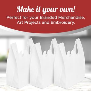 Bolsas de Compras de Tela No Tejida Ecológicas Personalizadas con Impresión, Bolsas de Embalaje Reutilizables, Bolsa de Camiseta de Agradecimiento - Product Image 5
