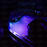 Lámpara Ambiental Decorativa para Automóvil de 12 LED, Luz Interior para Automóvil RGB LED, Luces LED para Pies de Automóvil, Kit de Iluminación Debajo del Tablero