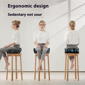 Coussin de siège confortable en mousse à mémoire de forme 2026 pour bureau, coussin de hanche souple, oreillers lombaires creux respirants, carrés, amovibles et lavables - Product Image 4