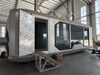 Maison conteneur moderne personnalisée en forme de cabane Apple, préfabriquée, insonorisée, maison-capsule intelligente pour habitation ou bureau