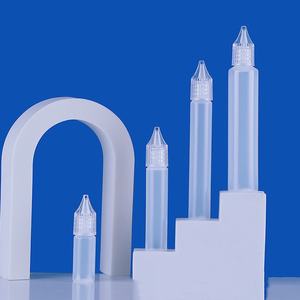 Tube de recharge vide anti-fuite 10ml 15ml 30ml 50ml, fin et long, en plastique, pour huile de massage, avec bouchon transparent et applicateur à pression - Product Image 2