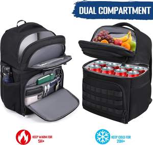 Mochila Nevera Térmica de Poliéster Negro Evercredit, 24L, Retención de Hielo por 72 Horas, Impermeable, a Prueba de Fugas, Tamaño Personalizable - Product Image 2