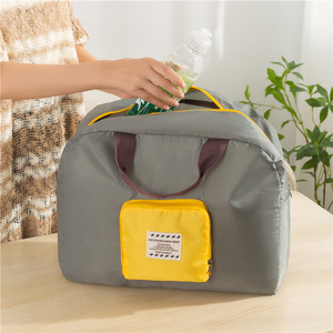 Organizador de ropa, bolsa de almacenamiento de viaje, rectangular, plegable, para viaje, gris, morado, rosa, verde menta - Product Image 2