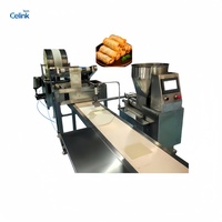 Machine automatique à grande vitesse pour la formage et le remplissage de rouleaux de printemps, système de roulage en acier inoxydable de qualité alimentaire pour usine de snacks