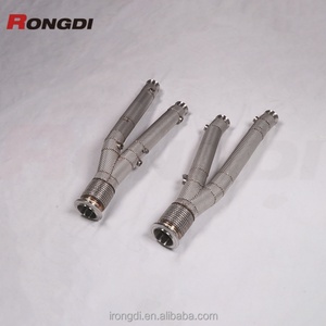 ท่อไอเสียแบบตรง RD Engine Custom Header Downpipe สำหรับ Lamborghini Aventador SVJ 2019+  แบบไหลอิสระ ทำจากสแตนเลส - Product Image 4