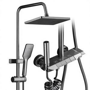 Ensemble de douche mural 2024 à prix abordable, chaud/froid, en aluminium, de bonne qualité, style <span class=keywords><strong>piano</strong></span> - Product Image 1