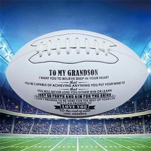 Regalo a mio figlio ti amo da papà <span class=keywords><strong>mamma</strong></span>, regalo di Football americano per il regalo di laurea di Natale di compleanno di tuo figlio - Product Image 4