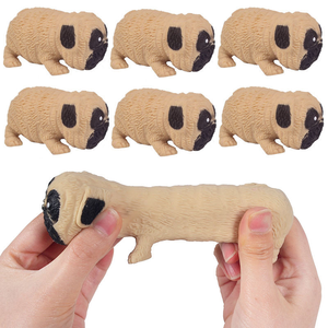 Juguetes Antiestrés 2025: Perro Descomprimible, Elástico y Deformable, Juguete de Compresión con Forma de Pug - Product Image 1
